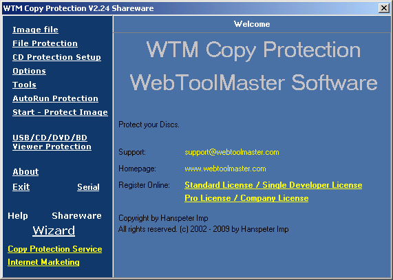 WTM-Optionen ： Auswahl der anzuhängenden *.img-Datei