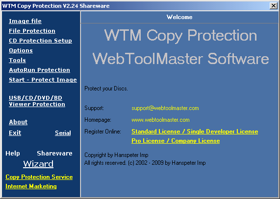 WTM Digital Photo Protect 2.68 screenshot